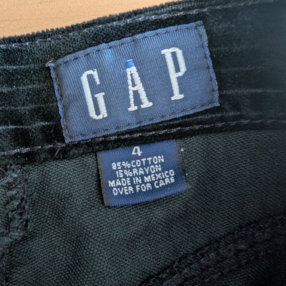 GAP Dark Velvet Trousers